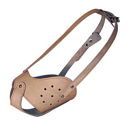 Намордник кожаный "Бультерьер", 160*70*110мм 11532002 Gamma