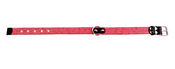 Ошейник х/б тесьма "CoLLaR" ( шир 25 мм, дл 41-53 см) красный 02623