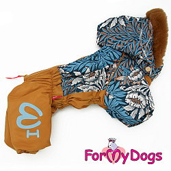 FOR MY DOG Комбинезон терракот/голубой д/мальчиков  (12) FW838-2020 М
