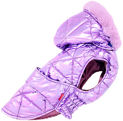 FOR MY DOG Попона фиолетовая металлик  (16) FW669-2019