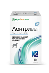 Лонтривет 20, 10 таблеток Пчелодар