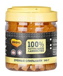 Мнямс лакомство для собак  Крученые зубные палочки с фруктами банка(поштучно) .701856
