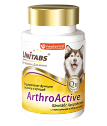 Unitabs ArthroActive с Q10 для собак100 таб.