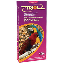 Триол Криспи  д/ круп. и сред.попугаев 500 г