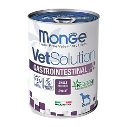 Monge VetSolution Dog Gastrointestinal влажная диета для собак Гастроинтестинал из тунца 400 г