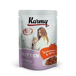KARMY (Карми) влажный корм для котят до 1 года телятина в желе 80 г