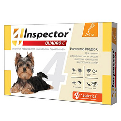 Inspector (Инспектор) капли Квадро К для собак 1-4кг 1 пипетка, Неотерика