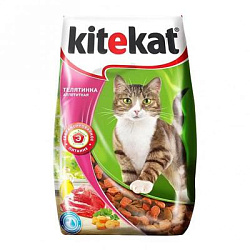 Kitekat (Китекат) сухой корм для кошек Телятинка аппетитная 800 г 10132147