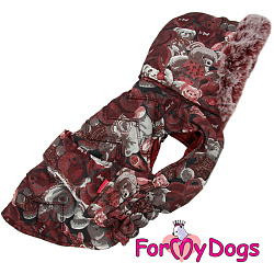 FOR MY DOG Попона  "Мишки" коричневая(12) FW905-2020