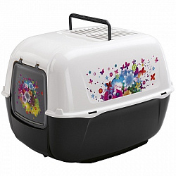 Туалет закрытый PRIMA DECOR угольный 72053769 Ferplast