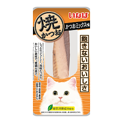 INABA Yaki Tuna лакомство для кошек филе тунца со вкусом кацуобуси 12г 