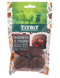 Гамбургер из говядины 120 г лакомство для собак TiTBiT (по штучно)