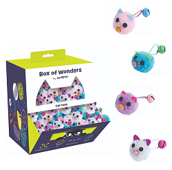 Игрушка для кошек мышка с бубенчиком 5см (бокс 90шт) Mpets