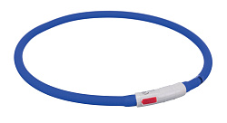 Мигающее кольцо для собак USB, силикон, хs-xl 70 см/ф10мм, королевский синий 12642