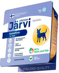 Jarvi (Ярви) паштет для собак всех пород с чувствительным пищеварением с рыбой, 100 г