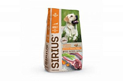 Sirius Ягненок и рис сухой корм для собак 2 кг ▀