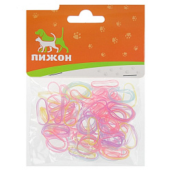 Резинки для животных повышенной прочности "Пастель" (100) микс цветов 910817 Sima