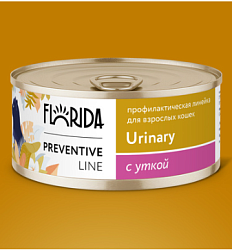 Florida Cat Urinary Консервы для кошек. Профилактика мочекаменной болезни, с уткой 100г