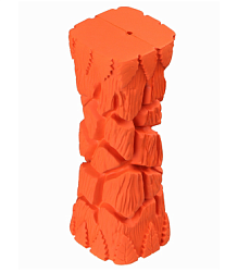 Mr.Kranch Игрушка для собак Палочка с пищалкой 16 см оранжевая с ароматом бекона (33001)