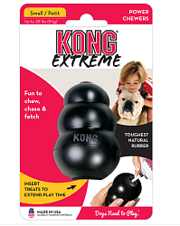 KONG Extreme игрушка для собак "КОНГ" S очень прочная малая 7х4 см