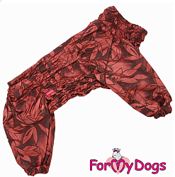 FOR MY DOG Дождевик коричневый для девочек р-р А3 554/3SS-2021 F