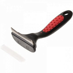 Дешеддер средний с изгибом 36 крупных зубьев Hello Pet