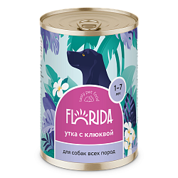 Florida Dog (Флорида Дог) консервы для собак перепёлка с грушей 240 г