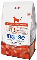 Monge Cat Senior сухой корм для пожилых кошек 400 г 70005562