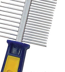 Расческа двусторонняя 19,5х5,5 см ZM1046-52В (330178) BUDDY