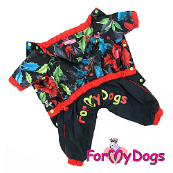 Дождевик черно/красный дев. р-р 14 360SS-2019F FOR MY DOG