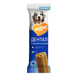 Мнямс DENTAL лакомство для собак "Зубные спонжи" 15 г