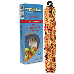 Триол (Triol) лакомство Палочки для грызунов с фруктами 3 шт