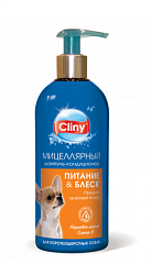 CLINY Шампунь-кондиционер для короткошерстных собак Питание и блеск 303 мл Неотерика