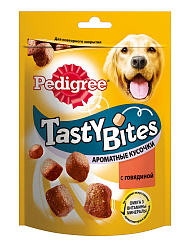 Лак-во Педигри TASTY BITES ароматные кусочки с говядиной 130 г