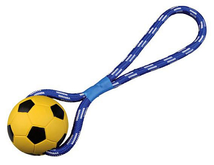Игрушка "Футбольный резиновый мяч на веревке" 8/35 см  33491 Trixie