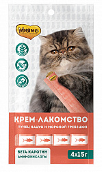 Мнямс Крем-лакомство для кошек с морским гребешком 15 г 703782