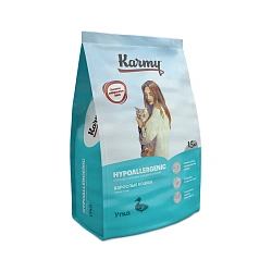 KARMY (Карми) корм сухой для кошек, склонных к пищевой аллергии утка 1,5 кг