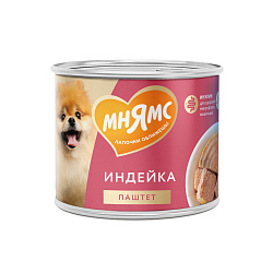 Мнямс влажные консервы паштет из индейки для собак всех пород «КОМФОРТНОЕ ПИЩЕВАРЕНИЕ» 200 г