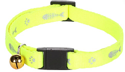 Ошейник для кошек ZIGGI 20-35 см/ 10 мм, жёлтый