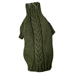 Свитер зеленый, косы М Hand Made