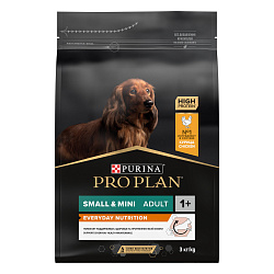 PRO PLAN (Про План) EVERYDAY NUTRITION сухой корм для взрослых собак мелких пород с курицей, 3 кг