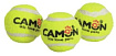 Игрушка Мяч теннисный с пищалкой, 3,7 см, 3 шт/упак Camon
