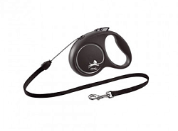 FLEXI Рулетка BLACK DESIGN S трос 5 м до 12 кг серебряный 56118F