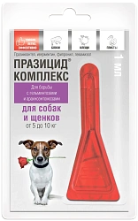Празицид комплекс для собак и щенков от 5 до 10 кг, 1*1 мл, Апиценна