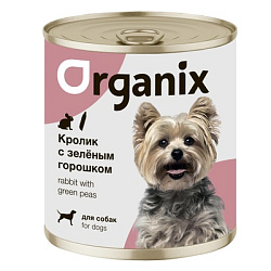 Organix (Органикс) влажные консервы для собак кролик с зелёным горошком 400 г