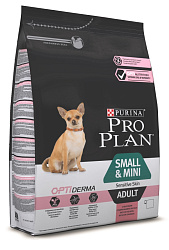 PROPLAN Small&Mini для взрослых собак мелких и карликовых пород с лососем 3 кг