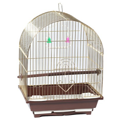 КЛЕТКА ДЛЯ ПТИЦ А100-G 30х23х39см (ЗОЛОТАЯ)