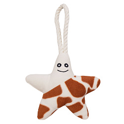 Mr.Kranch Игрушка Звездочка с канатом и пищалкой для собак мелких и средних пород  26х16х5 см