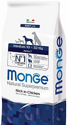 Monge Dog Medium для взрослых собак средних пород 12 кг 70004275