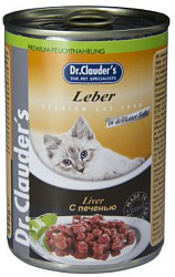 Dr.Clauder's консервы для кошек кусочки с печенью 415 г
